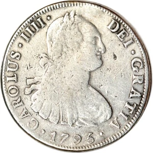 Bolivia, Potosi, Charles IV, 8 Reales, 1795 PTS PR, Fine, repaired. K18233 - Picture 1 of 2