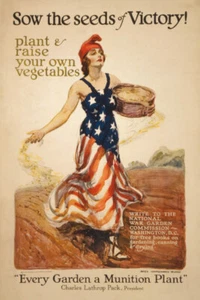 Print: Sow The Seeds Of Victory! Plant & Raise Your Own Vegetables, 1918 - Picture 1 of 4