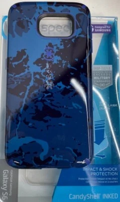 Funda delgada resistente SPECK Candy Shell INKED para Samsung Galaxy S6 - azul cadete Foto 1 de 3