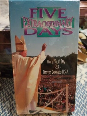 Brand NEW Five Extraordinary Days Pope John Paul II VHS 1993- Factory Sealed-FL - Image 1 of 3
