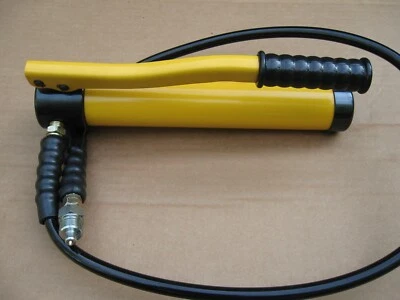 HYDRAULIC PUMP  & FOUR FOOT HOSE HAND 10 TON         TOP USA SELLER ! ! ! - Image 1 of 4