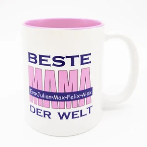 Tasse Beste MAMA der Welt mit Name des Kindes bzw. Namen der Kinder | Muttertag - Bild 1 von 23