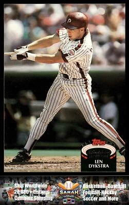 1992 Stadium Club #470b Len Dykstra - Image 1 of 2