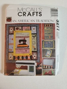 McCall's Crafts An American Tradition Pattern 3277 UNCUT Wall Hanging Organizer - Picture 1 of 5