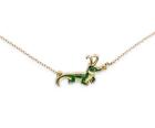 Marvel Studios Loki Alligator Pendant Necklace with Gold Chain