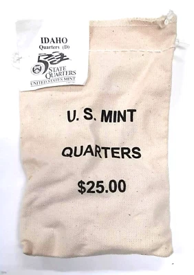 2007 D - Idaho State Quarter Original Mint Sewn Bag- Unopened Box QS2 - Image 1 of 2