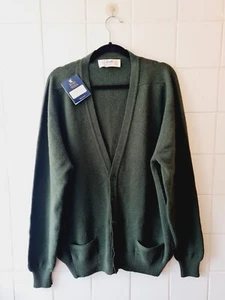 Pringle Of Scotland Wool Cardigan Bottle Green Brand New With Tags Medium - Picture 1 of 10