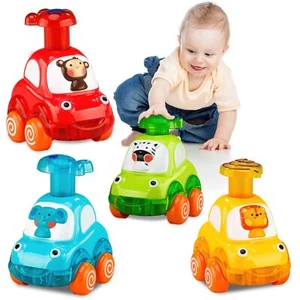 4 PCS Inertia Animal Car Toys for 1 Year Old Boy and Girl|Toddler Toys Age 1-2|1 - Picture 1 of 8