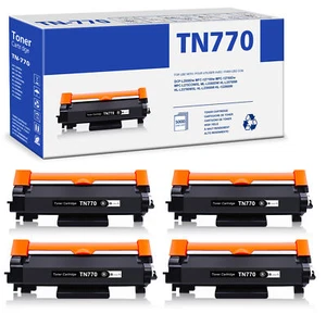 4er Pack TN770 Tonerkartusche kompatibel für Brother HL-L2370DWXL HL-L2390DW - Bild 1 von 5