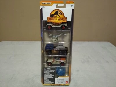 Matchbox Jurassic World Dominion 5 Pack Total Terrain Adventurers NEW - Image 1 of 4