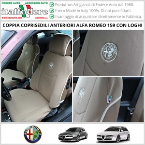 PAAR SITZBEZÜGE spezifisch Alfa Romeo 159 / SW Schonbezüge Schonbezüge NUR VORNE - Bild 1 von 2