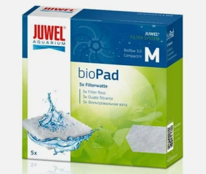 GENUINE JUWEL POLY PADS COMPACT 5PK FILTER FLOSS BIOPAD BIOFLOW WOOL (SIZE: M) - Picture 1 of 5