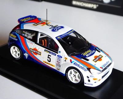 1 43 Minichamps Ford Focus WRC Martini Movistar #5 Winner Catalunya 2000 McRae - Immagine 1 di 4