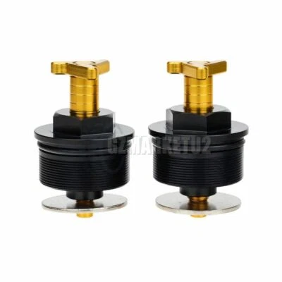 Ajustadores de tapa de pernos de tubo de horquilla de precarga para Suzuki RGV250 VJ21 1989 1990 1991 41 mm Foto 1 de 4