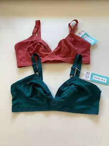 NWT! Lot of 2 DORINA Women's Sz 42D Tiffany Non Padded Bralette Bra D1285A - Picture 1 of 9