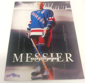 New York Rangers "BROADWAY BLUE" NHL Hockey Program 2003 MARK MESSIER Cover RARE - Picture 1 of 6