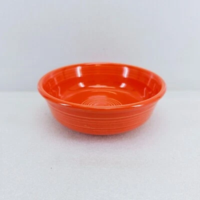 14 0Z CEREAL DIP FRUIT small BOWL poppy red orange FIESTAWARE FIESTA new