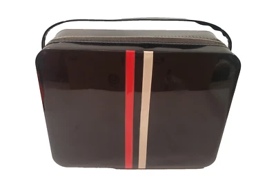 Maleta de viaje Air-Lander vintage años 60 equipaje tren asa con cremallera EE. UU. Foto 1 de 4