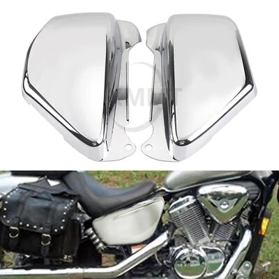 Chrome Battery Side Panel Fairing Covers For Honda Magna VF 750 VF750C 1994-2004 Foto 1 de 4