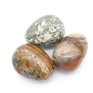 River Jasper 3x Tumbled Stones 25x35mm - Picture 1 of 2
