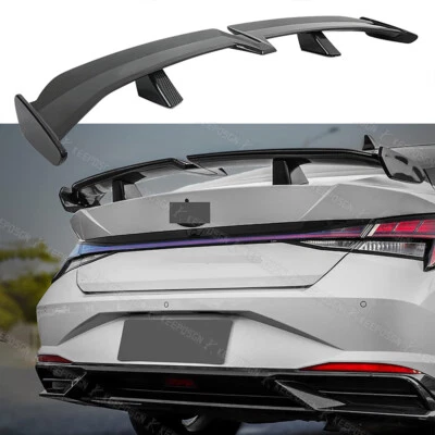 For Hyundai Elantra 2021-2024 54" Carbon Fiber PRO Style Rear Trunk Spoiler Wing - Image 1 of 4