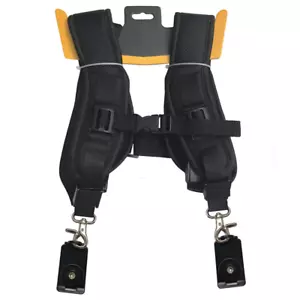 Double Strap Adjustable Shoulder Quick Release Camera Strap Harness for DSLR - Picture 1 of 9