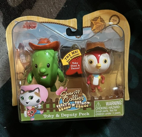 SEALED Disney Junior Sheriff Callie's Wild West Figures Toby and Deputy Peck Cover