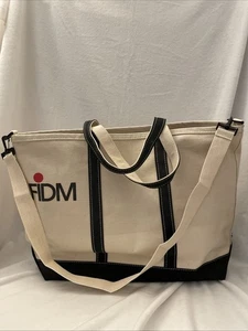 FIDM Large Canvas Tote Bag - Fashion Institute of Design & Merchandising 22”x16” - Picture 1 of 6