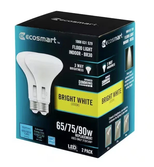 65/75/90 vatios equivalente 3 vías Flood Energy Star regulable CEC LED Foto 1 de 1