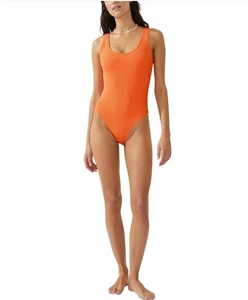Cotton on Damen Badeanzug mit tiefem Rückenausschnitt - Orange - Bild 1 von 5