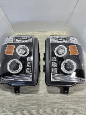  Faros proyectores LED halo superduty para Ford F250 F350 2008-2010 Foto 1 de 4