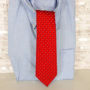 Vestido Traje Corbata Hombres Rojo Micro Diamante Cuadros Seda Clásico Tejido Prendas para el Cuello HABITACIÓN CLUB - Imagen 1 de 8