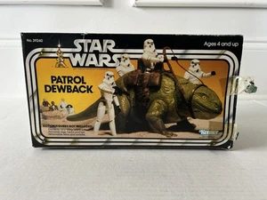 STAR WARS PATROL DEWBACK BOX KENNER VINTAGE 1978 ANH STORMTROOPER LUKE R2 D2 - Picture 1 of 12