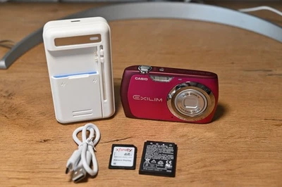 📸 Casio Exilim EX-Z350 Digitalkamera – 12 MP | Rot | Sehr guter Zustand CCD - Bild 1 von 4