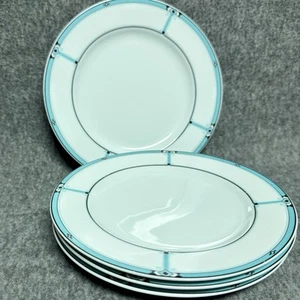 Studio Nova Dakota YA011 7 1/2" Salatteller blau weiß Fine China Japan - Bild 1 von 7