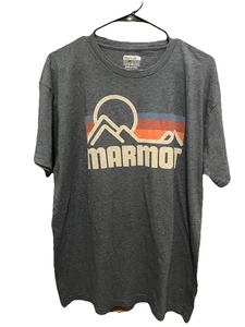 Marmot Herren T-Shirt Heather Blue Mountain Graphic. Gr. XL. EUC - Bild 1 von 5