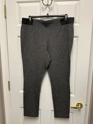 CHAPS MUJER PULL ON SLIM PIERNA PANTALONES TALLA XXL NEGRO TWEED NUEVO SIN ETIQUETAS NUEVO Foto 1 de 3