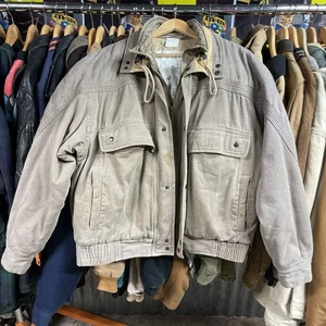 Bomber/giacca da campo trapuntata cotone beige spedizione weekend vintage taglia XL - Foto 1 di 8