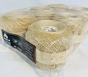 ~ 6 Kugeln ~ 200g Algodões Selva No. 12 mercerisierte Baumwolle 3-fädig Faden Portugal - Bild 1 von 3