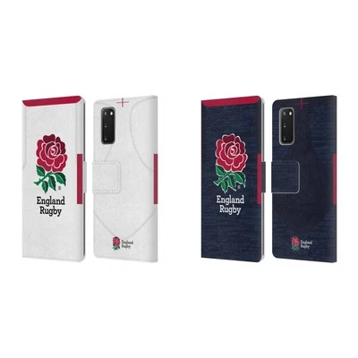 ENGLAND RUGBY UNION 2020/21 CREST KIT LEATHER BOOK CASE FOR SAMSUNG PHONES 2 - Image 1 of 4