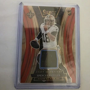 2024 Panini Select Draft Selection Mem Spencer Rattler RC Red Saints  - Picture 1 of 1