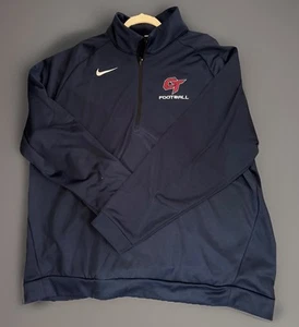 Nike Dri-Fit Football Pullover 3XL l 1/4 Zip Blue Pullover Dri-Fit Sweat Shirt - Picture 1 of 6