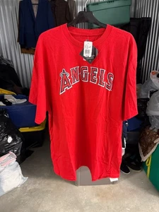 Majestic Los Angeles Angels Matt Joyce #20 rotes T-Shirt (Größe 2XL) - Neu mit Etikett - Bild 1 von 3
