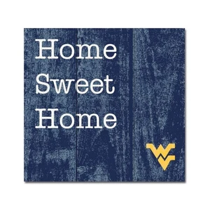 WVU Home Sweet Home Wood Plank Square - Picture 1 of 1