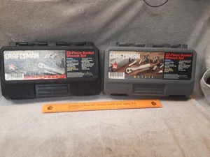 Vintage SEARS Craftsman 22 pc. Socket SAE &MM Set 1/4 & 3/8 DR 34788 & 34789 USA - Bild 1 von 12