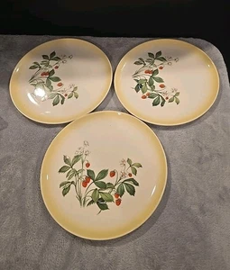 Taylor Smith Taylor vielseitige Erdbeere Speiseteller 3 Stück Vintage gebraucht - Bild 1 von 6