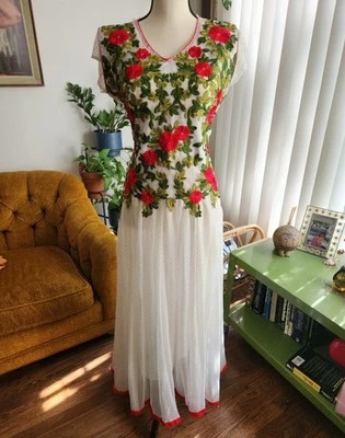 Vestido vintage hecho a mano años 60 70 talla grande vestido volup graduación boda Foto 1 de 4