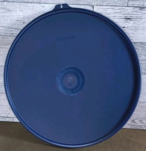 Tupperware 2197B-2 blau Ersatzdeckel 9,5" Durchmesser nur Deckel Top - Bild 1 von 4