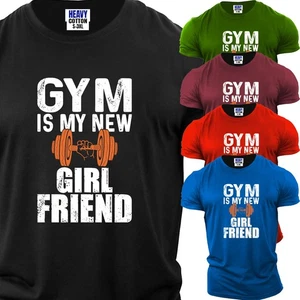 Herren-T-Shirt Gym Is My New Girlfriend Happy Valentines Day USA neu Geschenk Shirt - Bild 1 von 12
