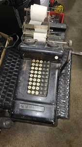 Antique 1898 Burroughs Hand Crank Adding Machine Calculator Working Untested  - Picture 1 of 9